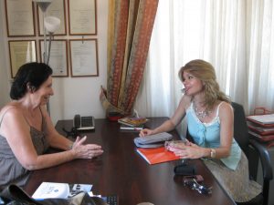  Θάλεια Χούντα με την Πρόεδρο της "Εστίας" κ.Έφη Προκοπάκη